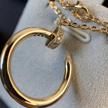 [Bling Jewelrys ]JUSTE NECKLACE PINK GOLD