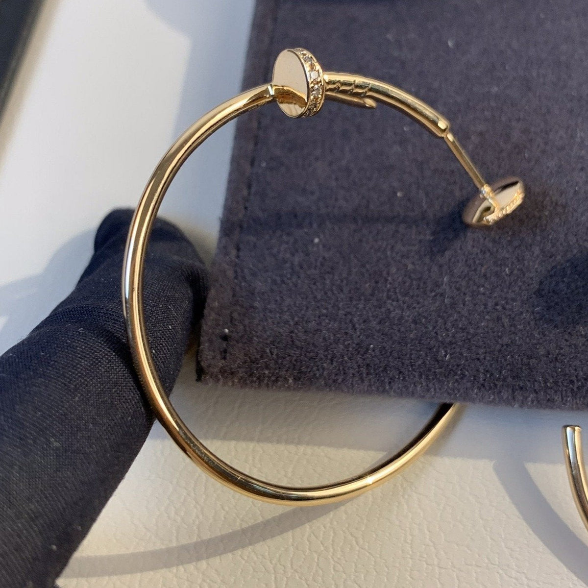 [Bling Jewelry] ジュスト イヤリング ゴールド ダイヤモンド 1.8mm
