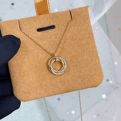 {
  "Bling Jewelrys": "ブリングジュエリー",
  "TRINITY NECKLACE SILVER GOLD PINK GOLD DIAMONDS": "トリニティネックレス シルバー ゴールド ピンクゴールド ダイヤモンド"
}