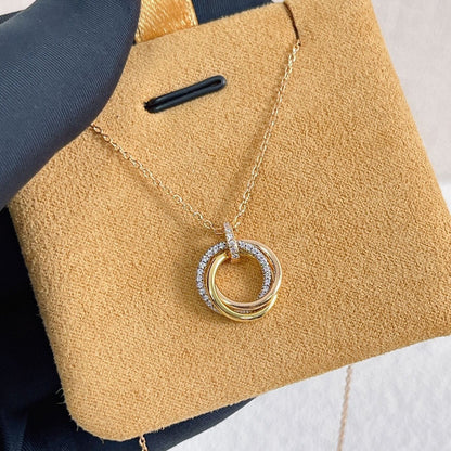 {
  "Bling Jewelrys": "ブリングジュエリー",
  "TRINITY NECKLACE SILVER GOLD PINK GOLD DIAMONDS": "トリニティネックレス シルバー ゴールド ピンクゴールド ダイヤモンド"
}
