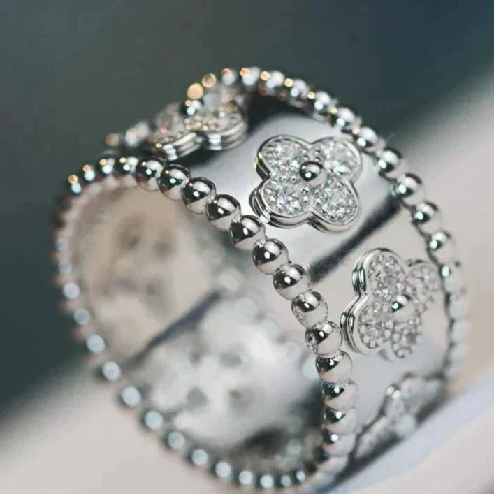 [Bling Jewelrys ]CLOVER KALEIDOSCOPE RING 10MM