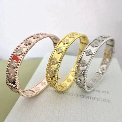 [Bling Jewelrys ]CLOVER BRACELET 8MM DIAMONDS