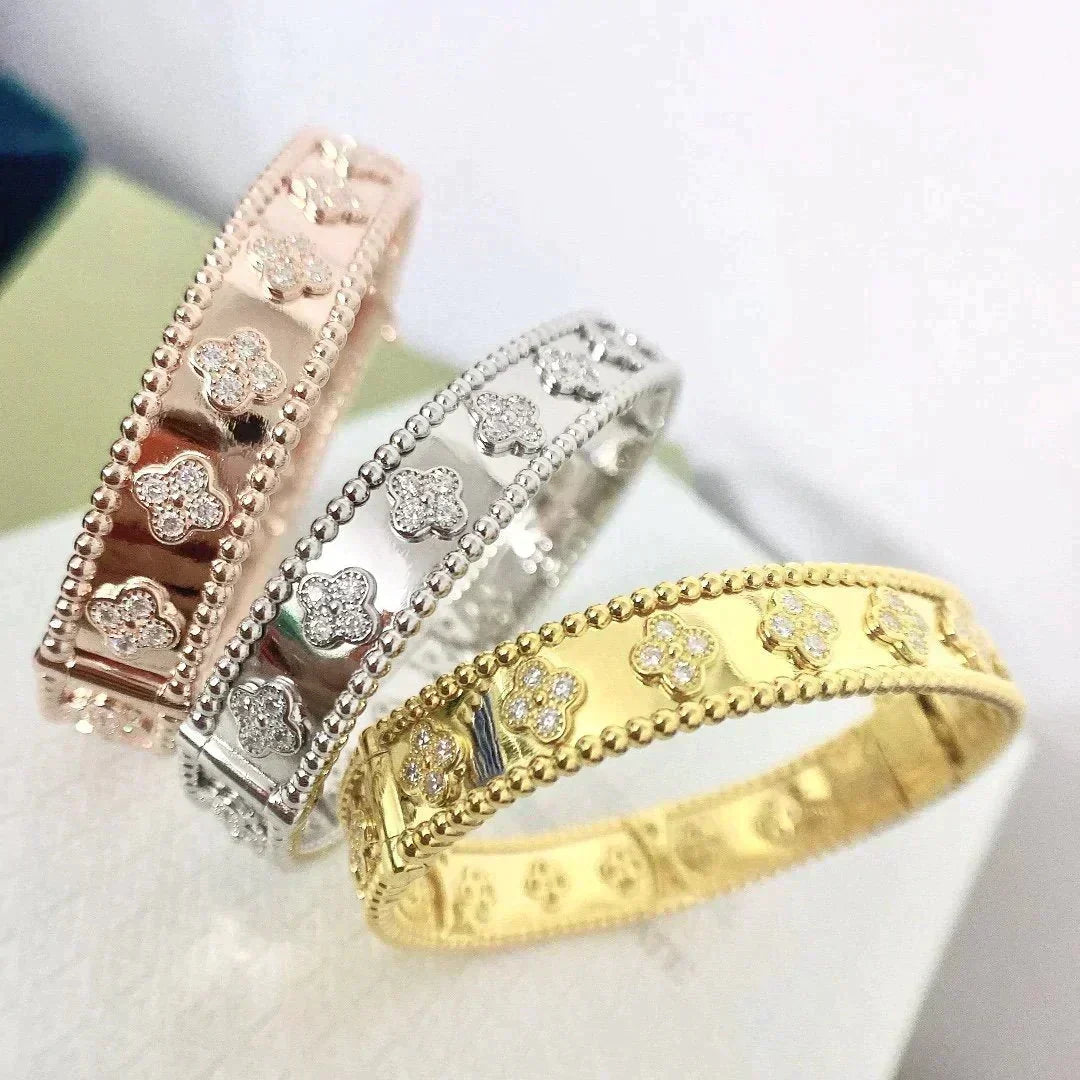 [Bling Jewelrys ]CLOVER BRACELET 8MM DIAMONDS