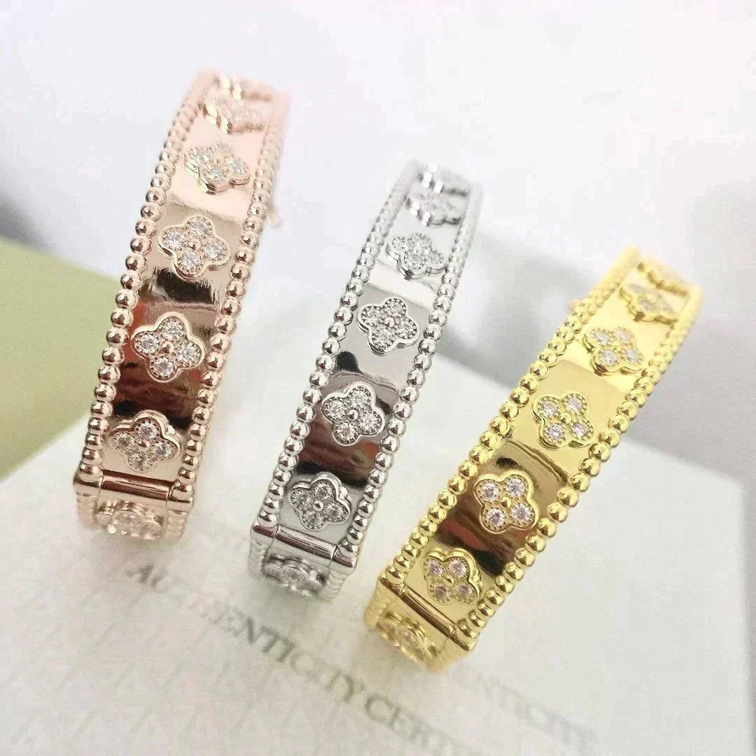[Bling Jewelrys ]CLOVER BRACELET 8MM DIAMONDS