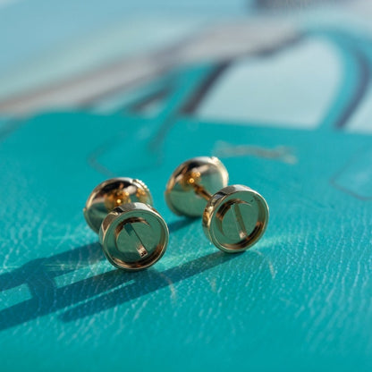 [Bling Jewelry] LIEBES-OHRRINGE ROSÉGOLD 10MM