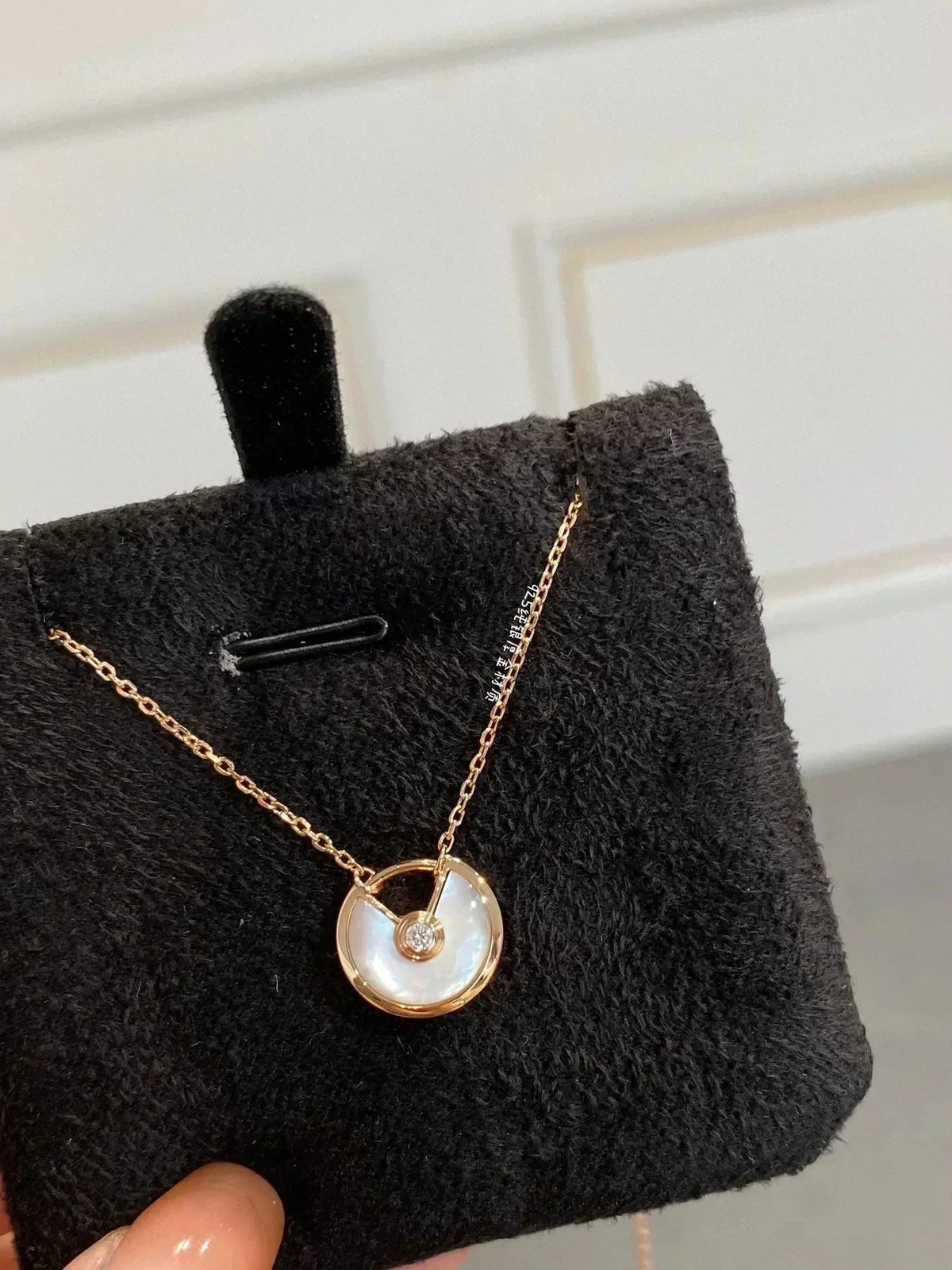 [Bling Jewelrys ]AMULETTE ROSEGOLD MUTTERPERLEN-HALSKETTE