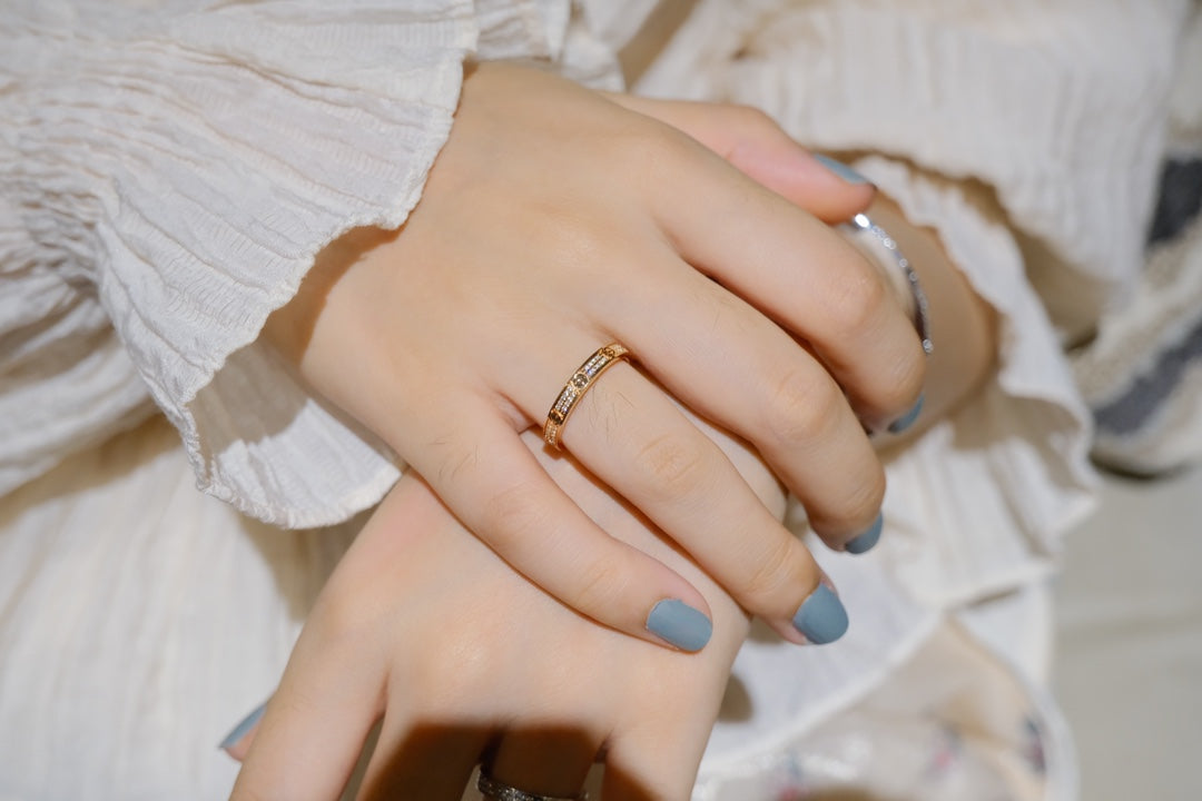 [Bling Jewelrys ]LOVE RING 2.65MM DIAMOND