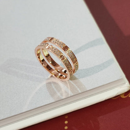 [Bling Jewelrys ]LOVE RING 2.65MM DIAMOND