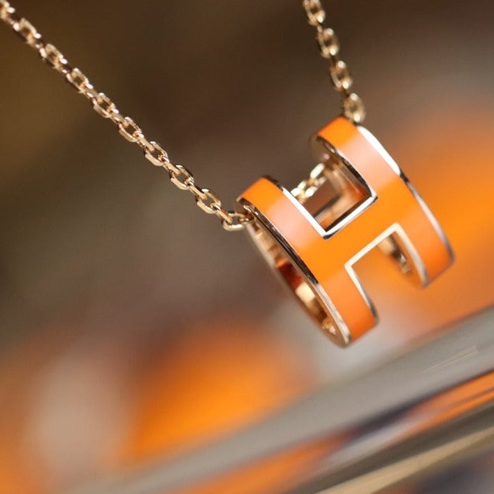 [Bling Jewelrys ]POP H PEDANT PINK GOLD