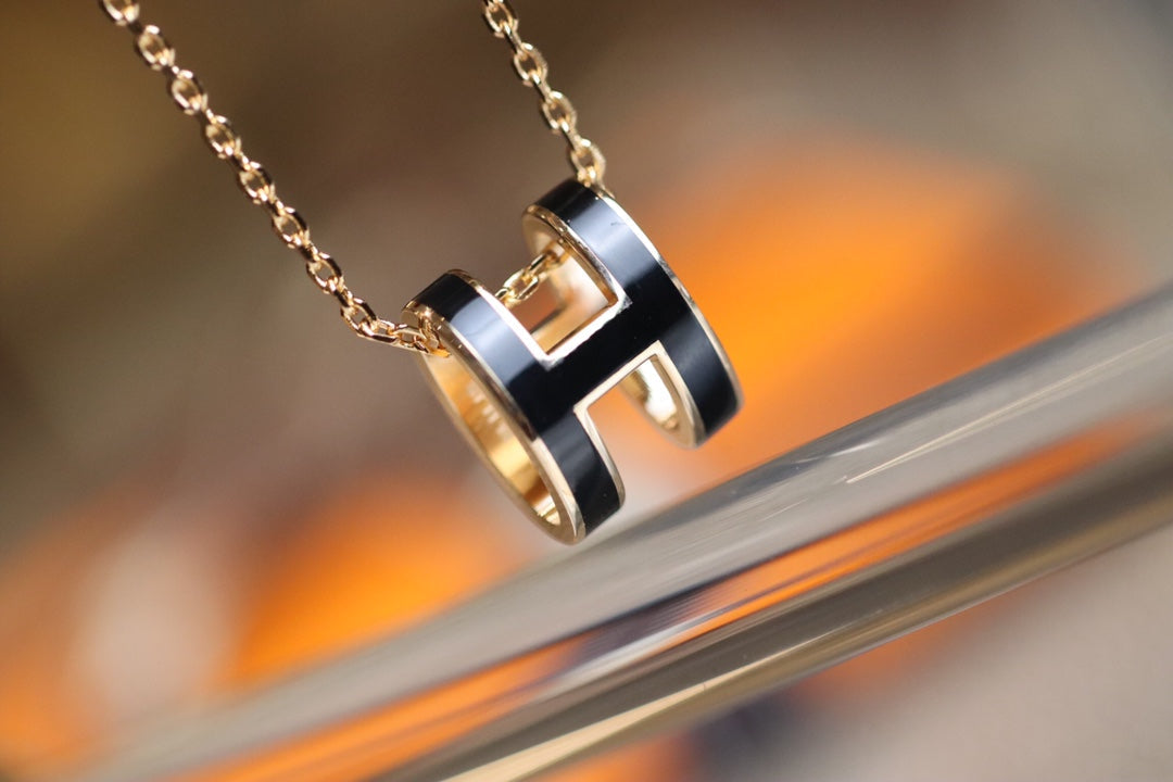 [Bling Jewelrys ]POP H PEDANT PINK GOLD