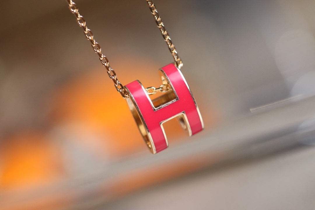 [Bling Jewelrys ]POP H PEDANT PINK GOLD