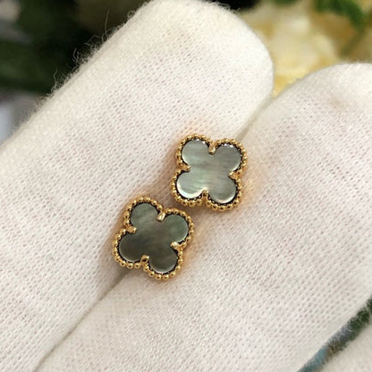[Bling Jewelrys ]CLOVER MINI GOLD EARRINGS
