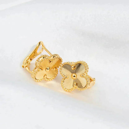 [Bling Jewelrys ]CLOVER MEDIUM 1 MOTIFS LASER EARRINGS