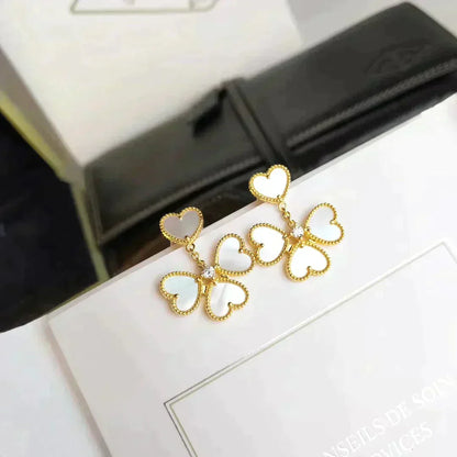 [Bling Jewelrys ]CLOVER SWEET WHITE MOP EARRINGS