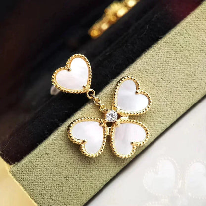 [Bling Jewelrys ]CLOVER SWEET WHITE MOP EARRINGS