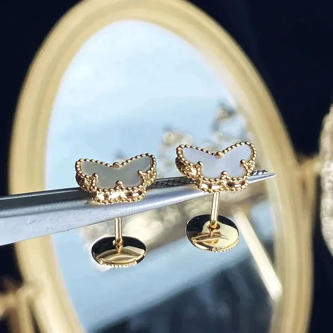 [Bling Jewelry] SÜSSE SCHMETTERLINGS-OHRSTECKER AUS PERLMUTT