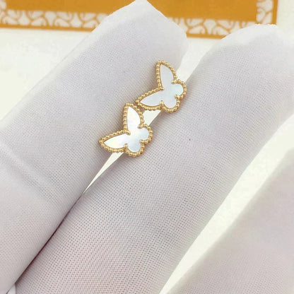 [Bling Jewelry] SÜSSE SCHMETTERLINGS-OHRSTECKER AUS PERLMUTT