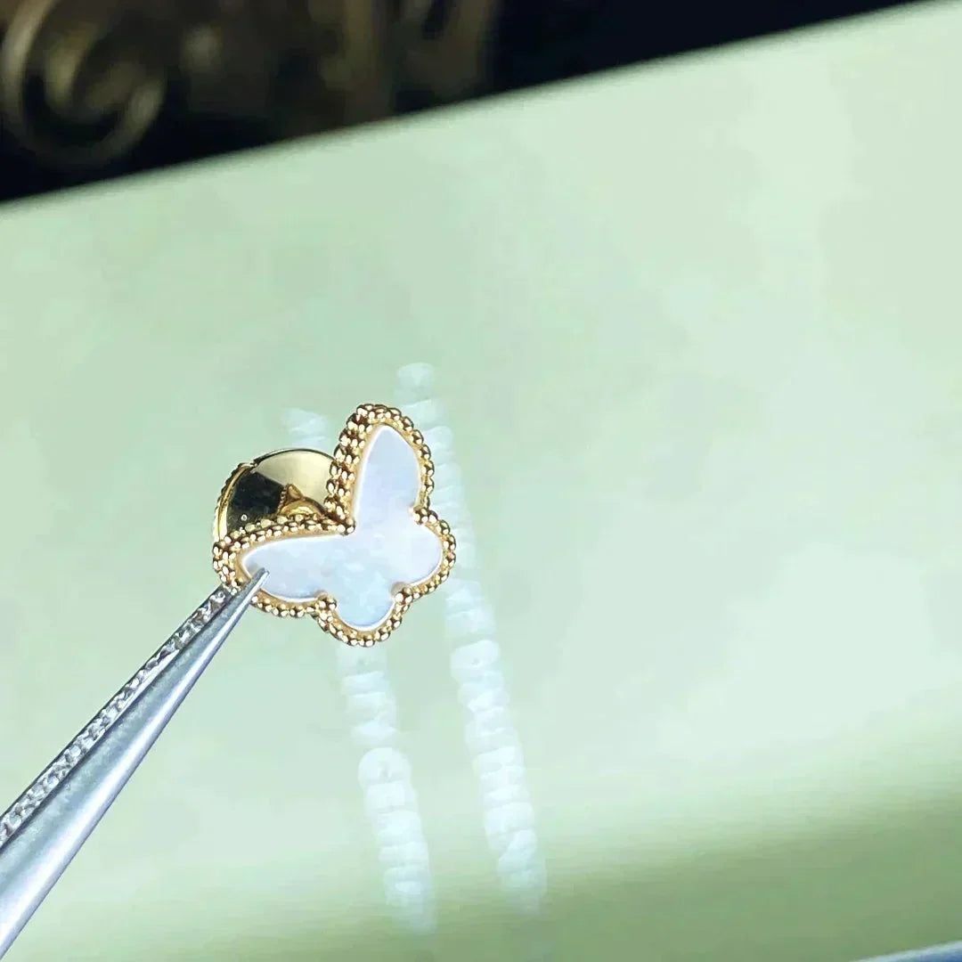 [Bling Jewelry] SÜSSE SCHMETTERLINGS-OHRSTECKER AUS PERLMUTT