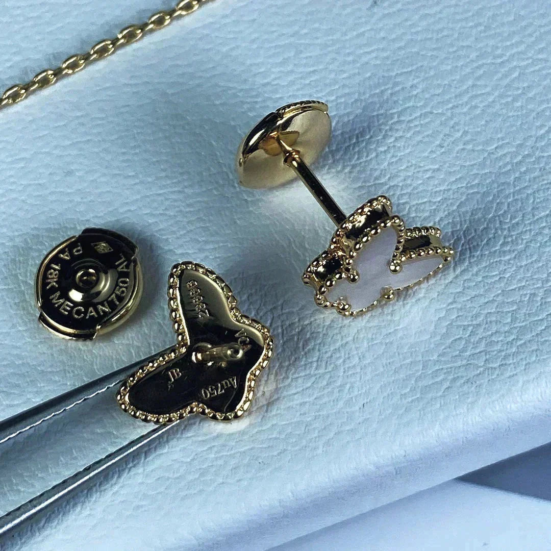[Bling Jewelry] SÜSSE SCHMETTERLINGS-OHRSTECKER AUS PERLMUTT