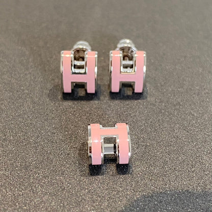 [Bling Jewelrys ]MINI POP H シルバーピアス ピンク