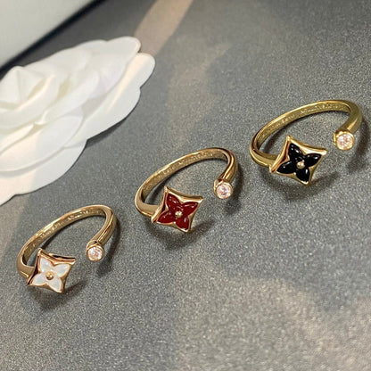 [Bling Jewelrys ]STAR 1 DIAMOND OPEN RING