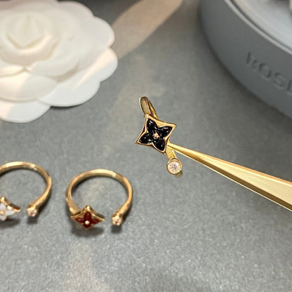 [Bling Jewelrys ]STAR 1 DIAMOND OPEN RING