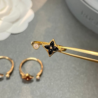 [Bling Jewelrys ]STAR 1 DIAMOND OPEN RING