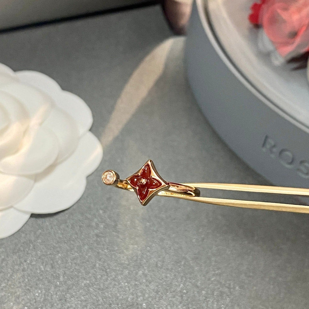 [Bling Jewelrys ]STAR 1 DIAMOND OPEN RING
