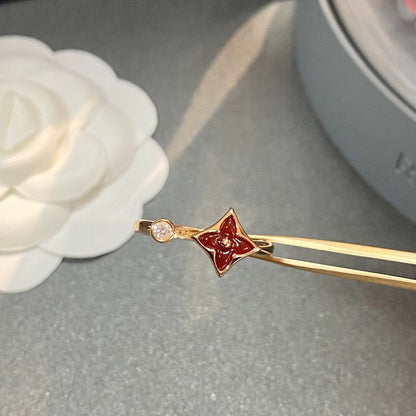 [Bling Jewelrys ]STAR 1 DIAMOND OPEN RING