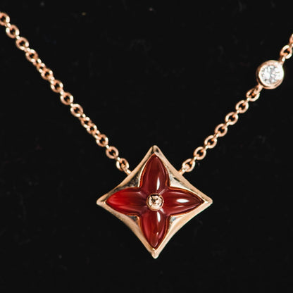 [Bling Jewelry] STERN-HALSKETTE ROSÉGOLD 1 DIAMANT