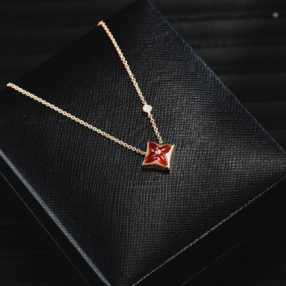 [Bling Jewelry] STERN-HALSKETTE ROSÉGOLD 1 DIAMANT