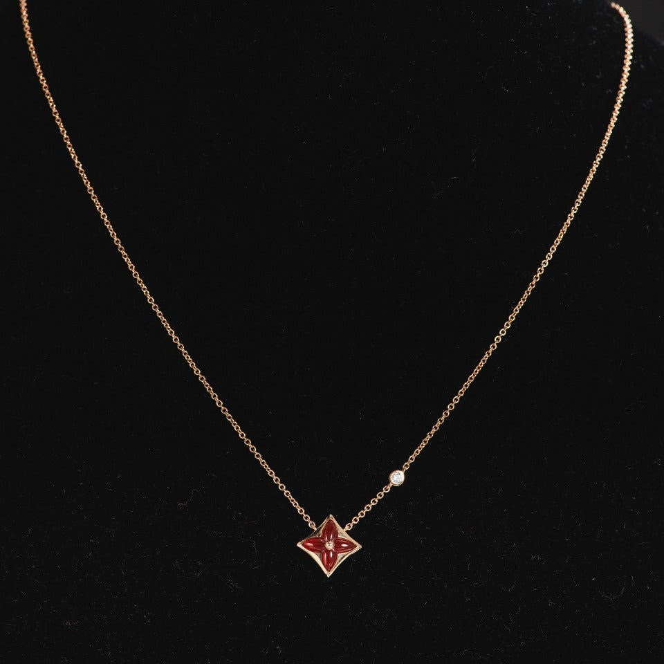 [Bling Jewelry] STERN-HALSKETTE ROSÉGOLD 1 DIAMANT