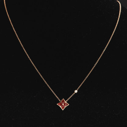 [Bling Jewelry] STERN-HALSKETTE ROSÉGOLD 1 DIAMANT