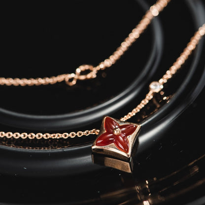 [Bling Jewelry] STERN-HALSKETTE ROSÉGOLD 1 DIAMANT