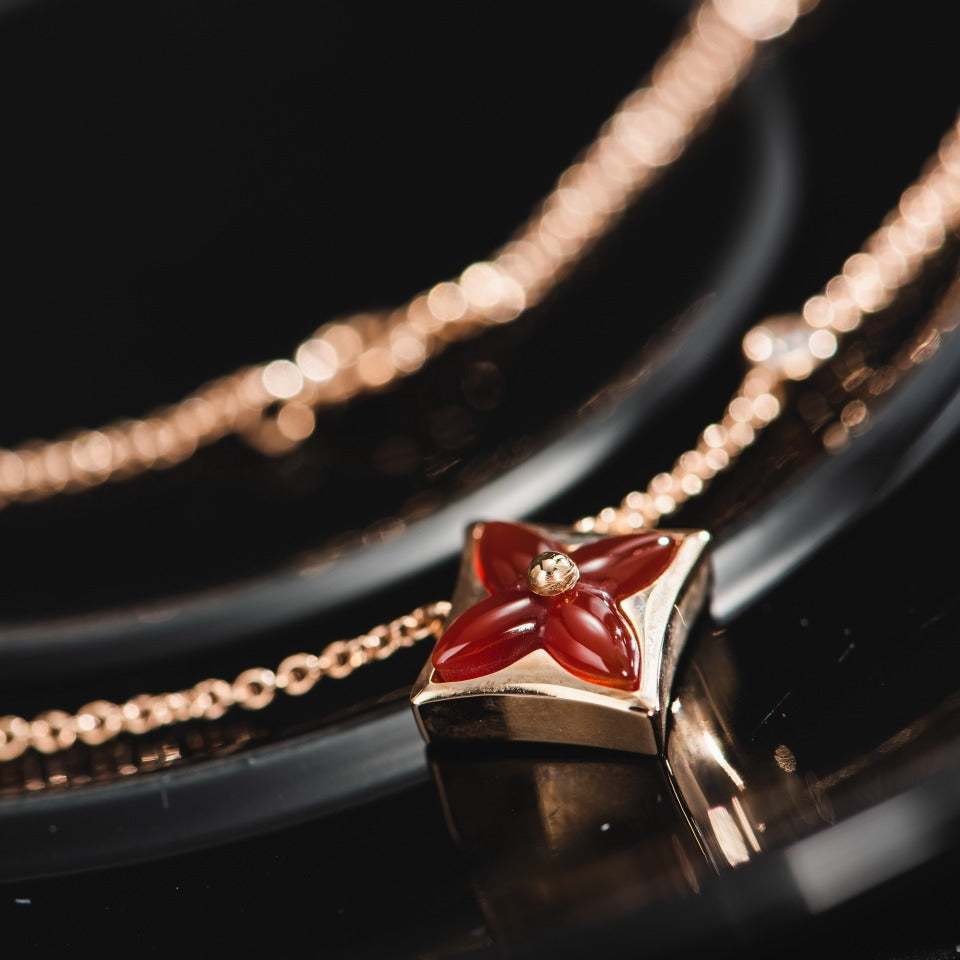 [Bling Jewelry] STERN-HALSKETTE ROSÉGOLD 1 DIAMANT