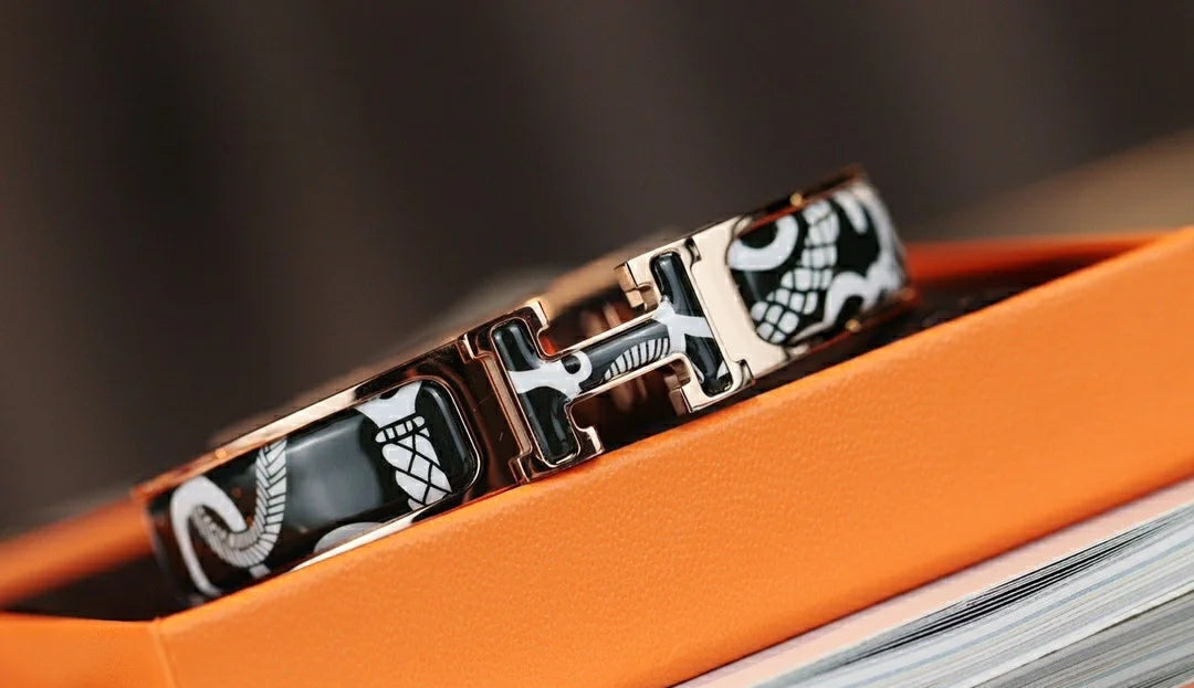 [Bling Jewelrys ]H TARTAN BRACELET 12MM