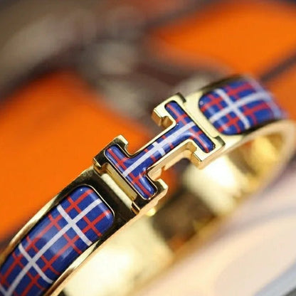 [Bling Jewelrys ]H TARTAN BRACELET 12MM
