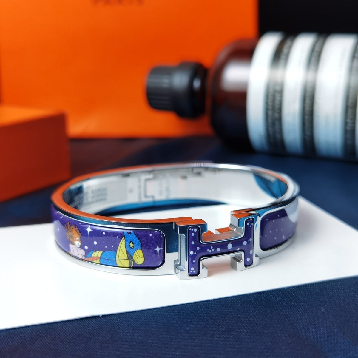 [Bling Jewelrys ]H STAR AND MOON BRACELET 12MM