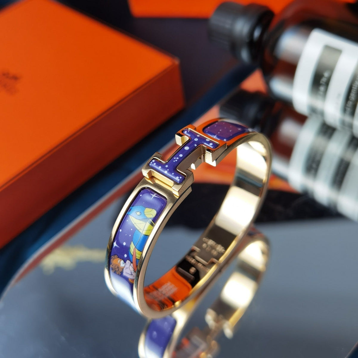 [Bling Jewelrys ]H STAR AND MOON BRACELET 12MM
