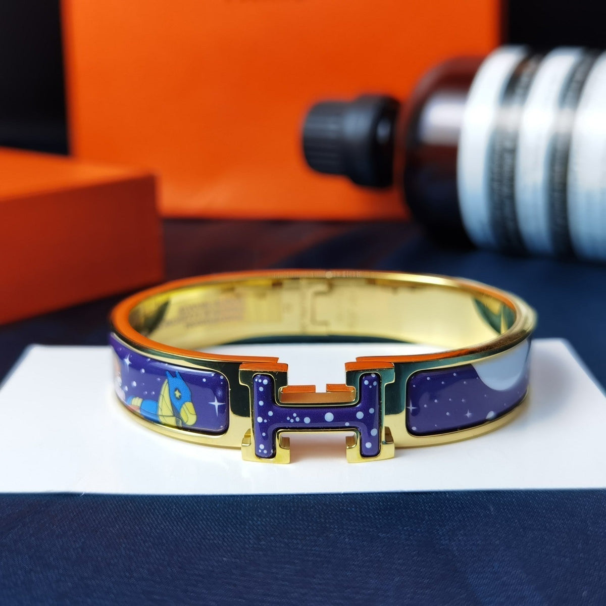 [Bling Jewelrys ]H STAR AND MOON BRACELET 12MM