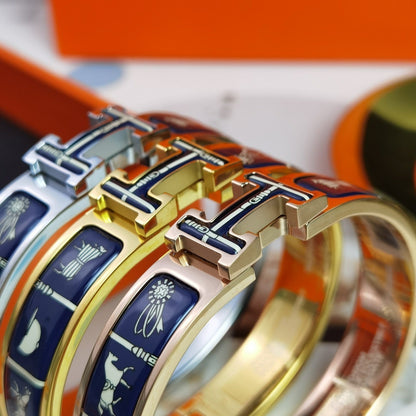 [Bling Jewelrys ]H COUVERTURES DARK BLUE BRACELET