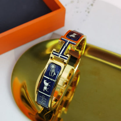 [Bling Jewelrys ]H COUVERTURES DARK BLUE BRACELET