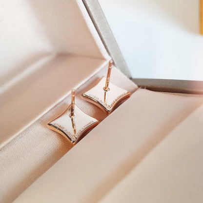 [Bling Jewelrys ]STAR MOP PINK GOLD EARRINGS