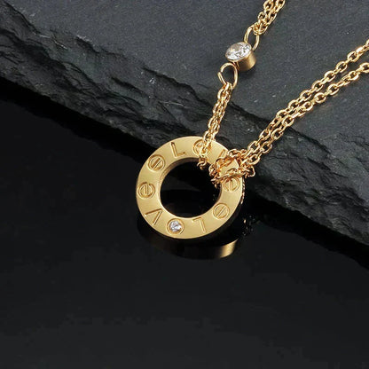 [Bling Jewelrys ]LIEBESKETTE 16MM 2 DIAMANTEN