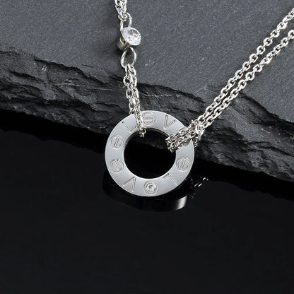 [Bling Jewelrys ]LIEBESKETTE 16MM 2 DIAMANTEN