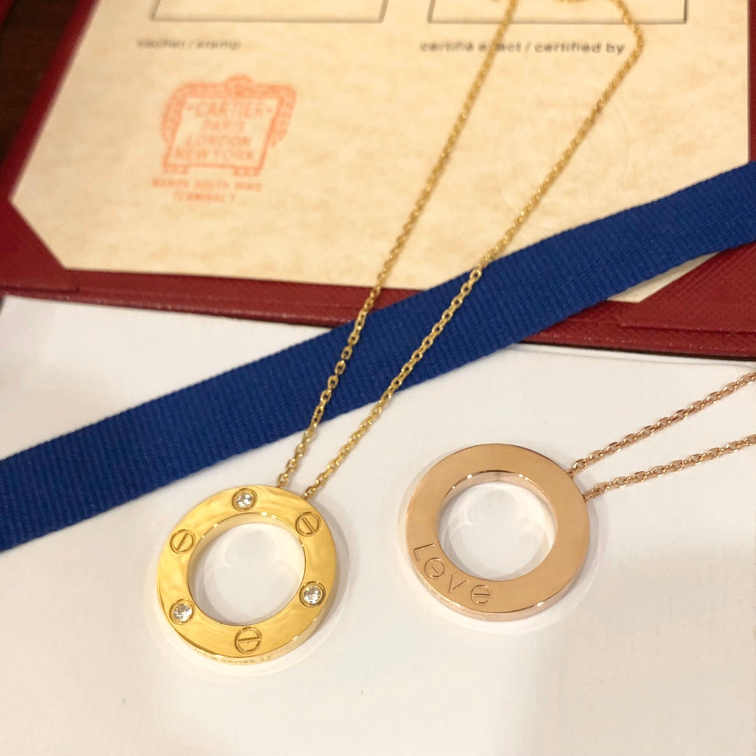 [Bling Jewelrys ]LIEBESKETTE 16MM 3 DIAMANTEN