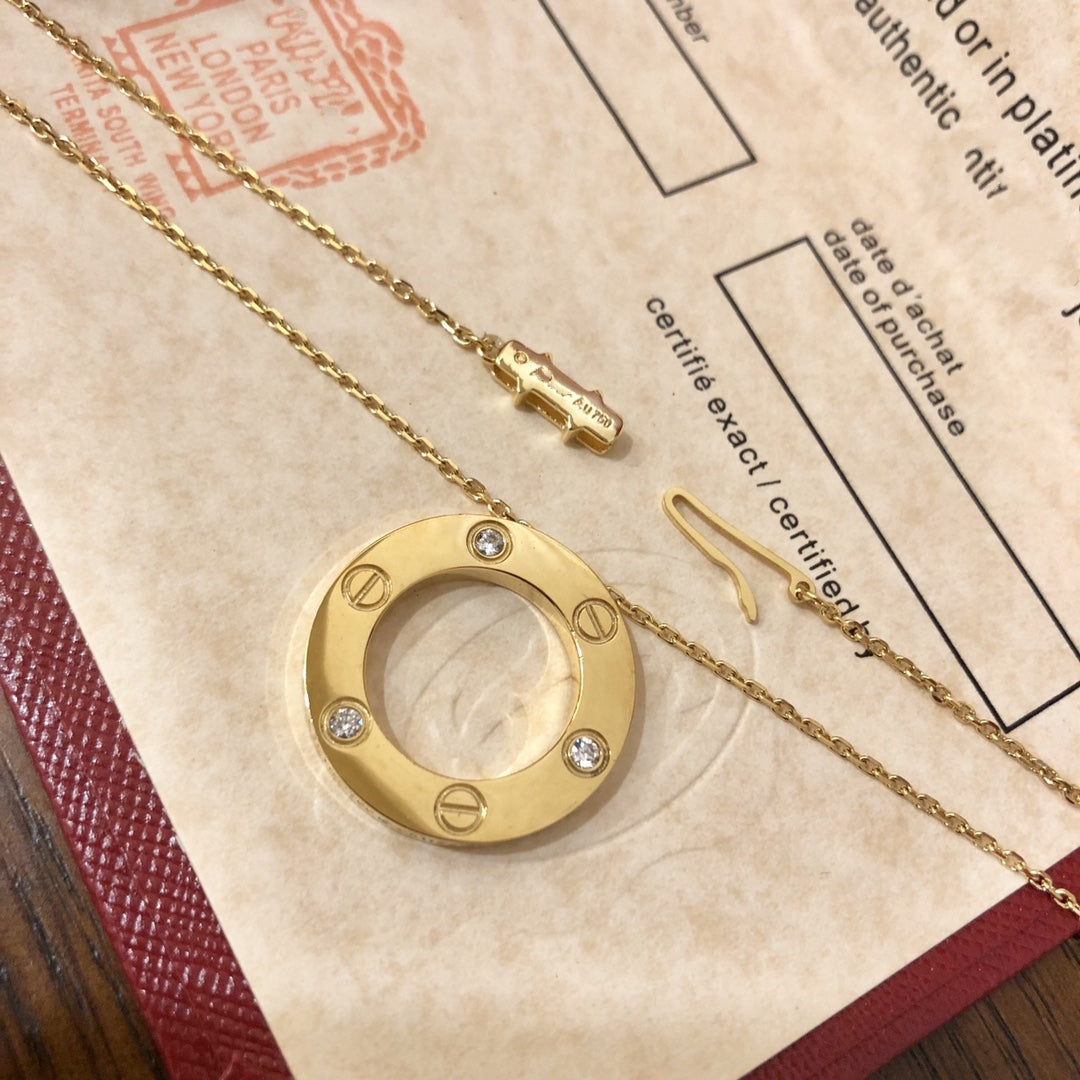 [Bling Jewelrys ]LIEBESKETTE 16MM 3 DIAMANTEN