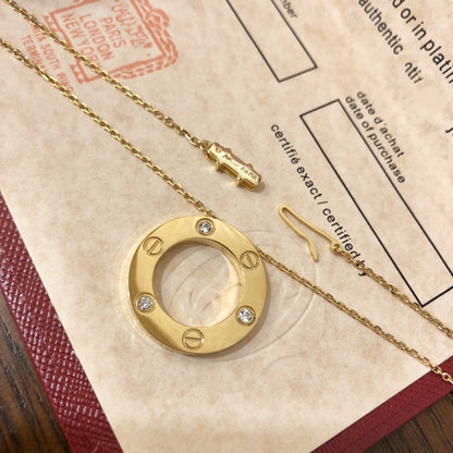 [Bling Jewelrys ]LIEBESKETTE 16MM 3 DIAMANTEN