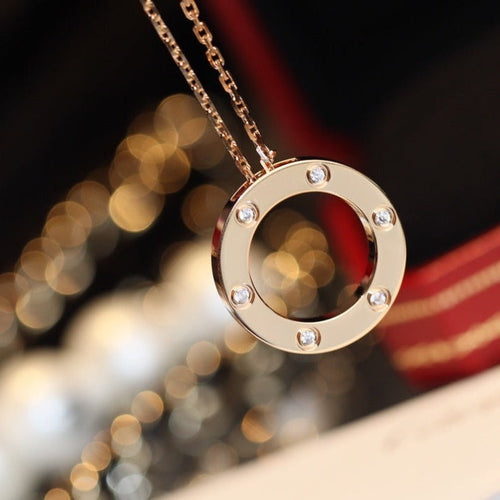 {
  "Bling Jewelrys": "ブリングジュエリー",
  "LOVE NECKLACE 16MM 6 DIAMONDS PINK GOLD": "LOVEネックレス 16mm 6ダイヤモンド ピンクゴールド"
}