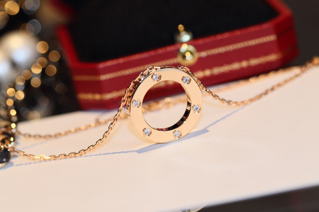 {
  "Bling Jewelrys": "ブリングジュエリー",
  "LOVE NECKLACE 16MM 6 DIAMONDS PINK GOLD": "LOVEネックレス 16mm 6ダイヤモンド ピンクゴールド"
}